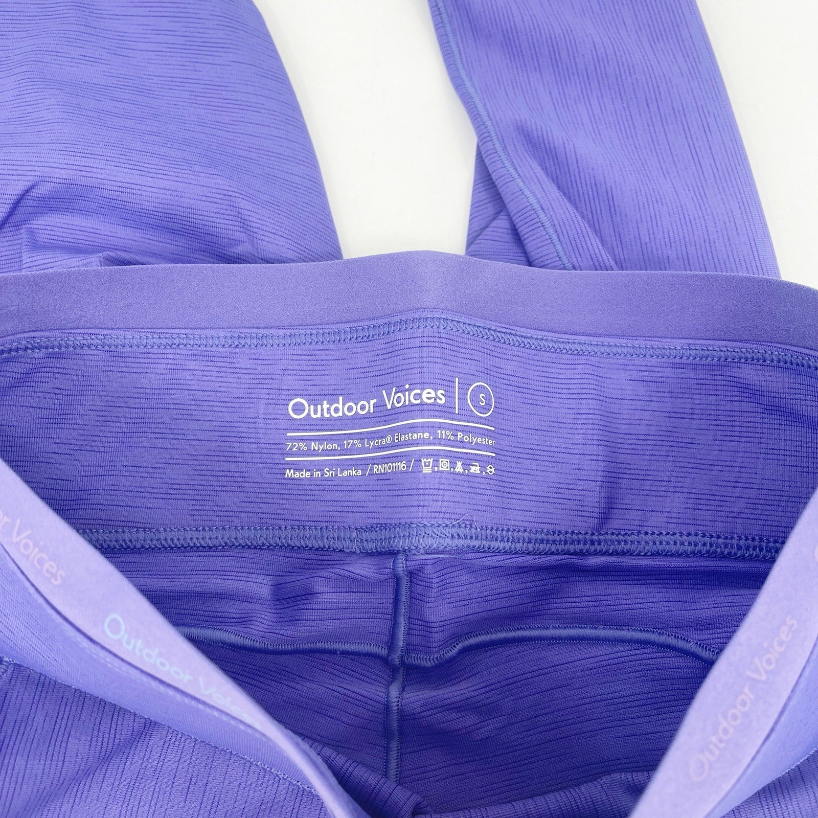 OUTDOOR VOICES TechSweat Thrive 7/8 Leggings Small Violet Purple High Waist NWT
