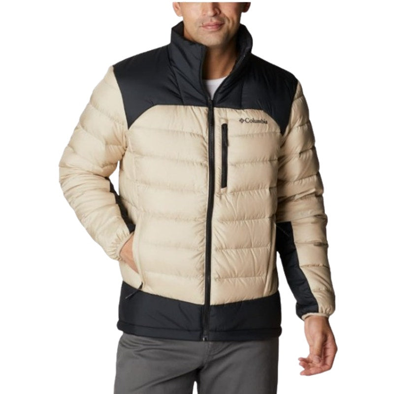 COLUMBIA Men's Autumn Park Down Jacket Small Cream Black NWT