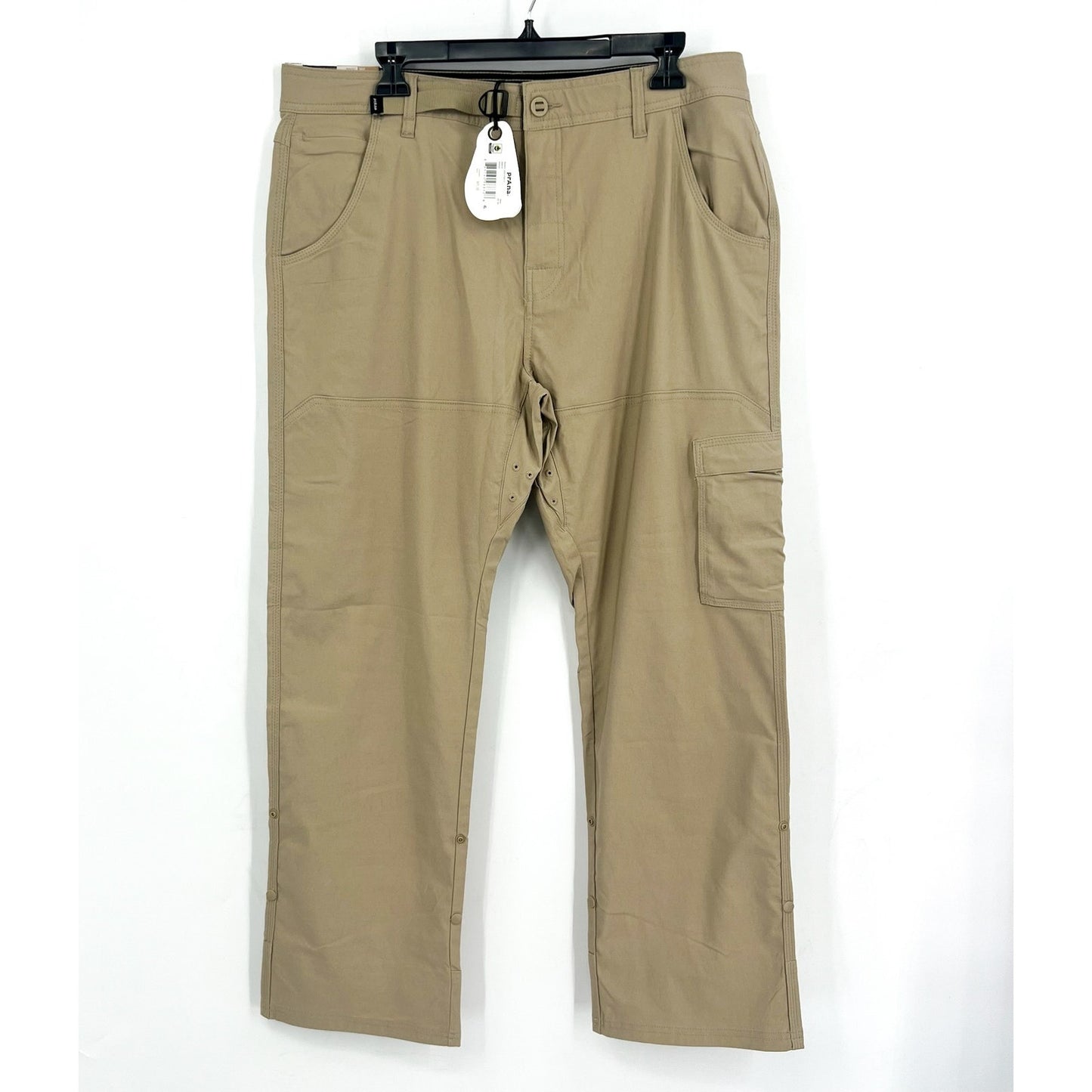 PRANA Men's Zion Straight Pants 35x30 Tan Sandbar Slim Fit Stretch Outdoors NWT