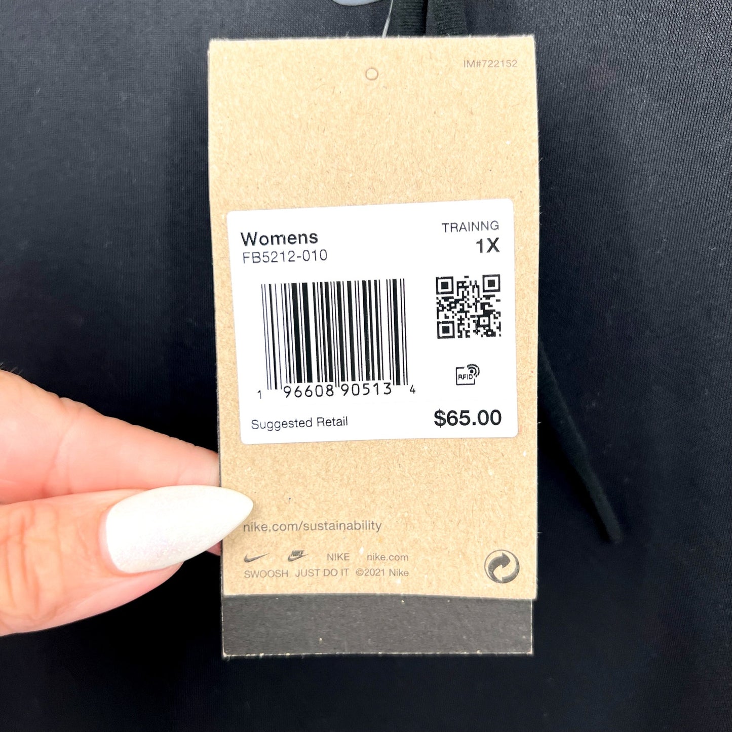 NIKE Womens Therma-FIT One Pullover Hoodie 1X Plus Black Long Sleeve NWT