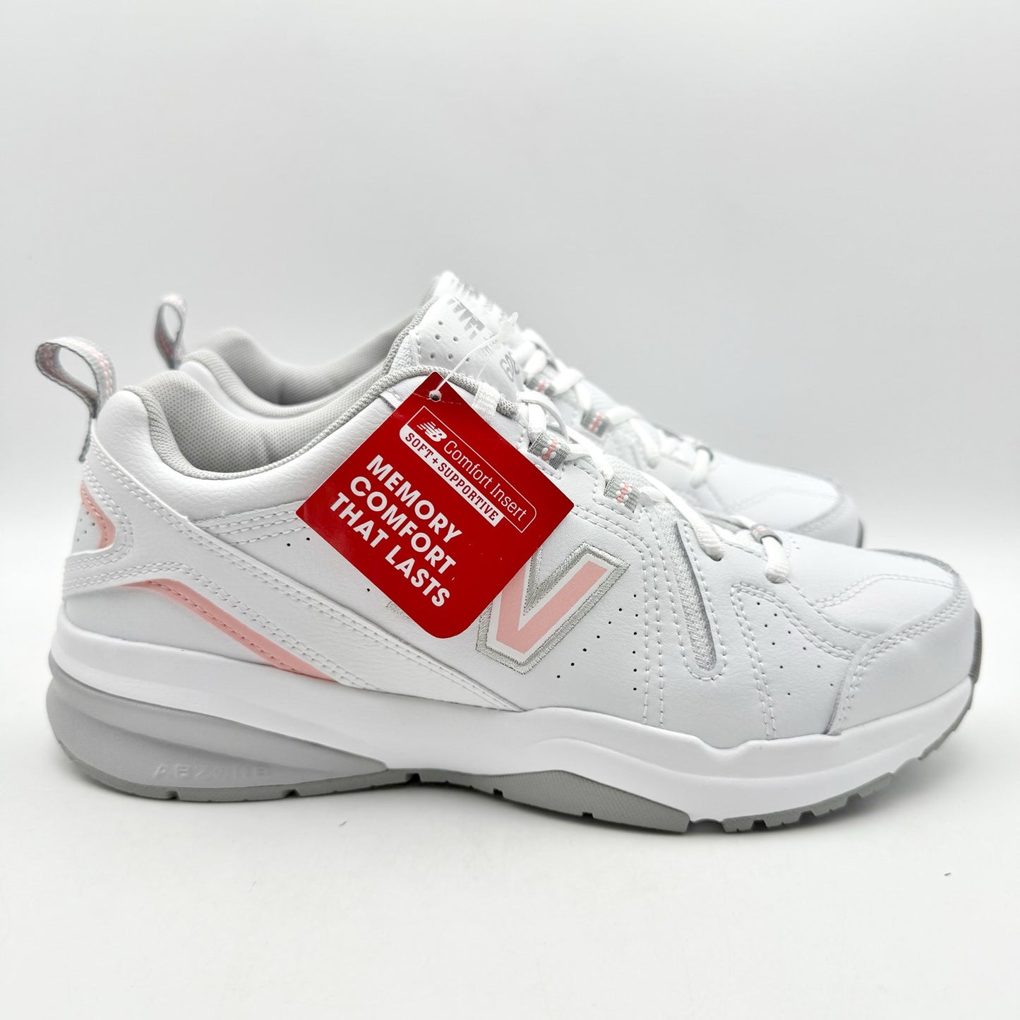 New Balance Womens WX608v5 Running Sneakers US 9 B EU 40.5 White Pink NWOB