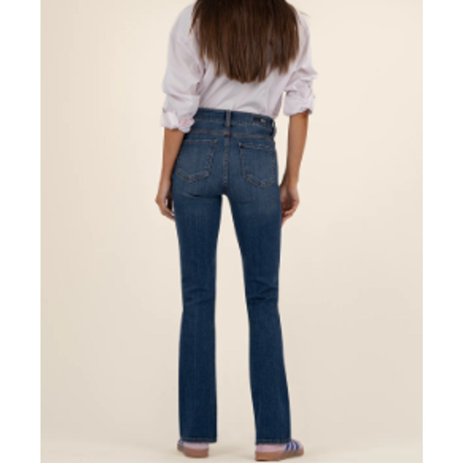 KUT FROM THE KLOTH Womens Natalie High Rise Bootcut Jean Size 10 Blue Allied NWT