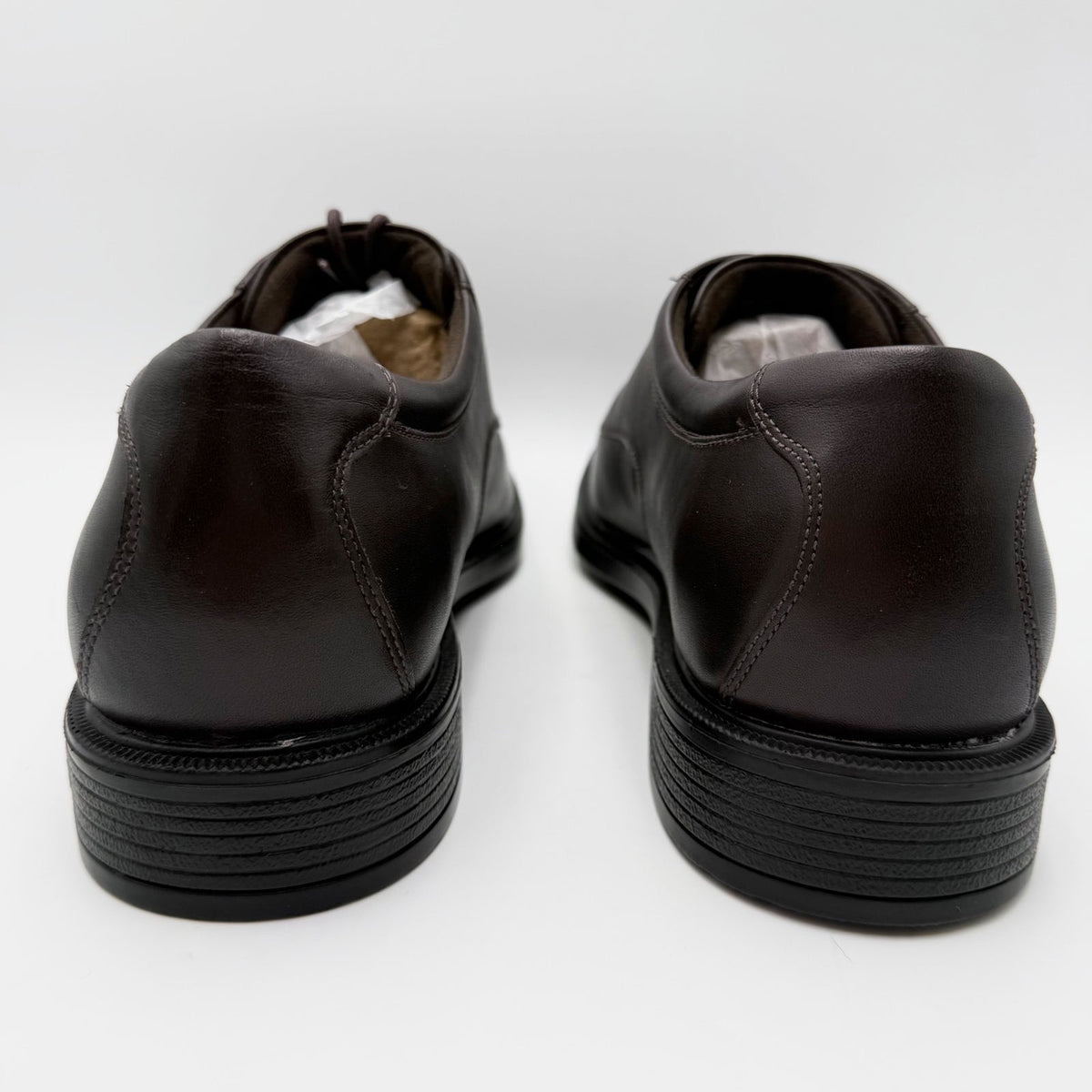 Rockport Mens Margin Plain Toe Oxfords Size 14 EU 49 Chocolate Brown NWOB