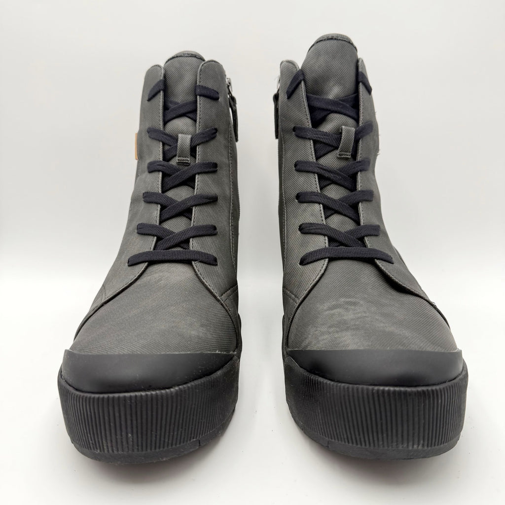 Dr. Scholls Womens Time Off Up Platform Ankle Boot US 11 Black Vegan Leather NIB