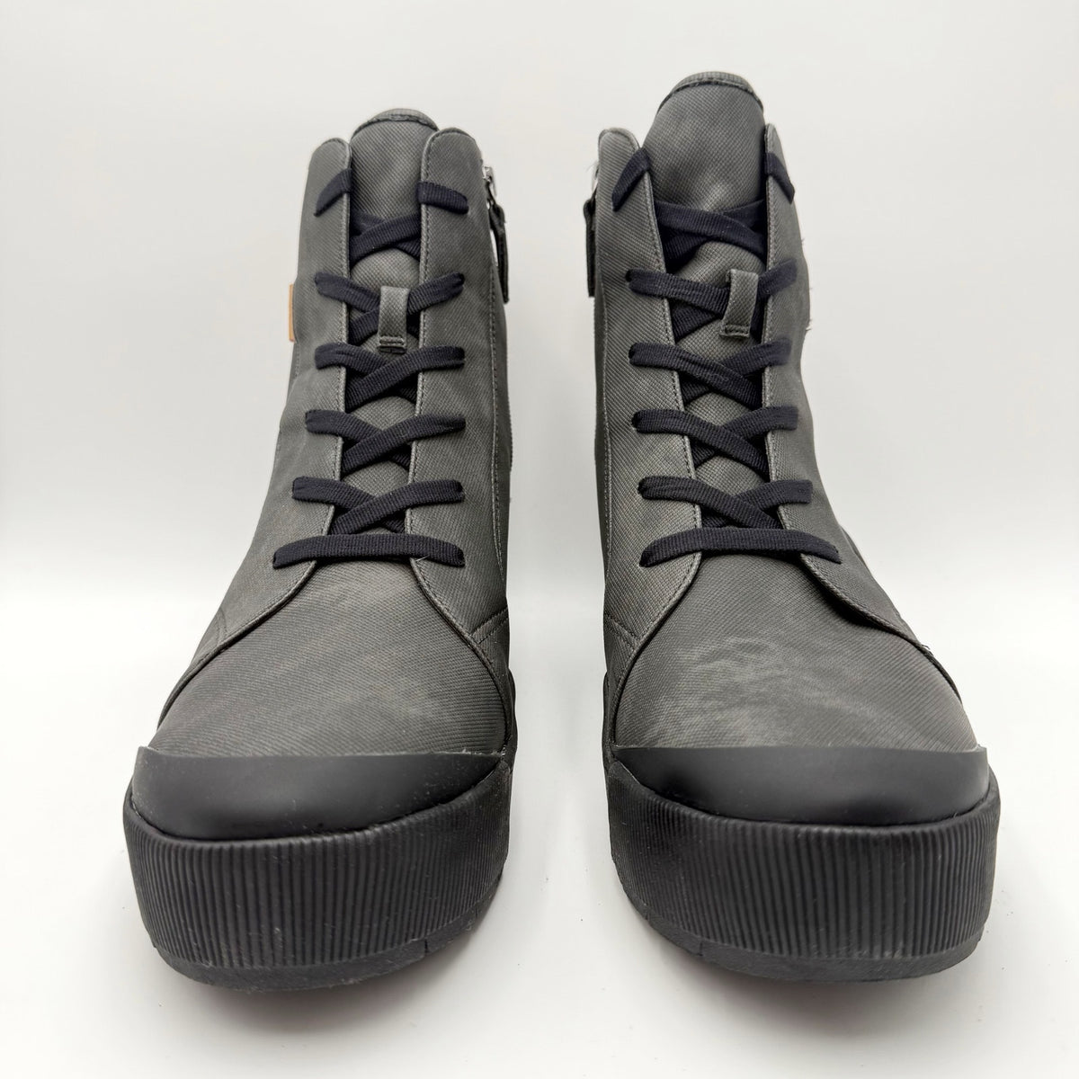 Dr. Scholls Womens Time Off Up Platform Ankle Boot US 11 Black Vegan Leather NIB