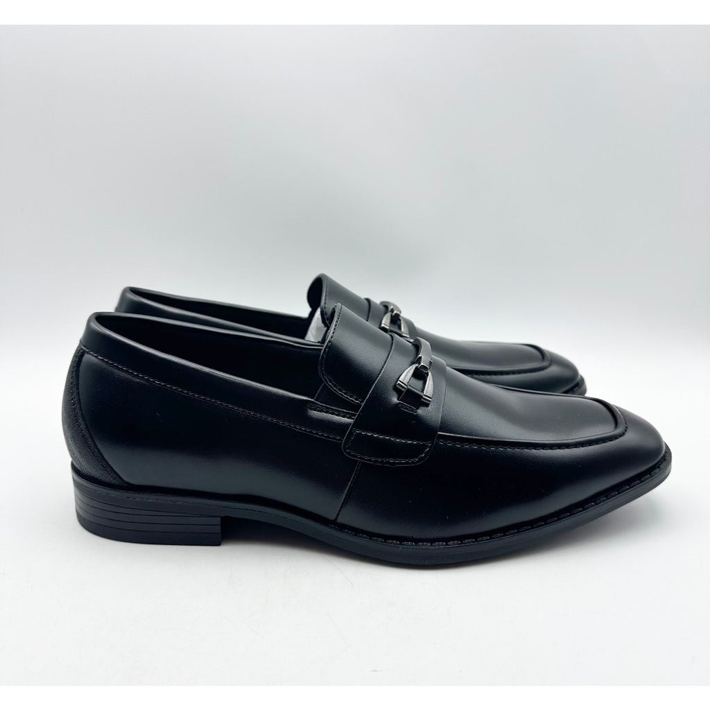 Stacy Adams Boys Kaylor Moc Toe Bit Loafers Size 7 M Black Slip On NWOB