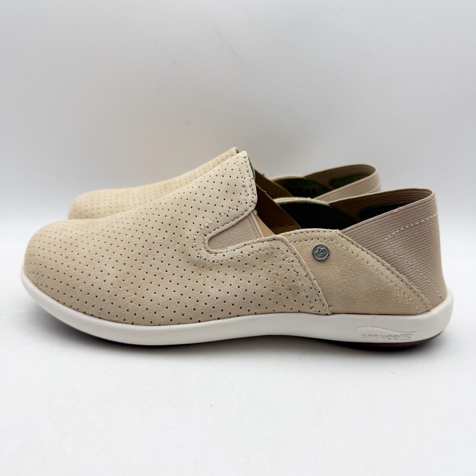 Spenco Waco Womens Siesta Convertible Shoes SIZE 6 Tan Suede Casual NIB