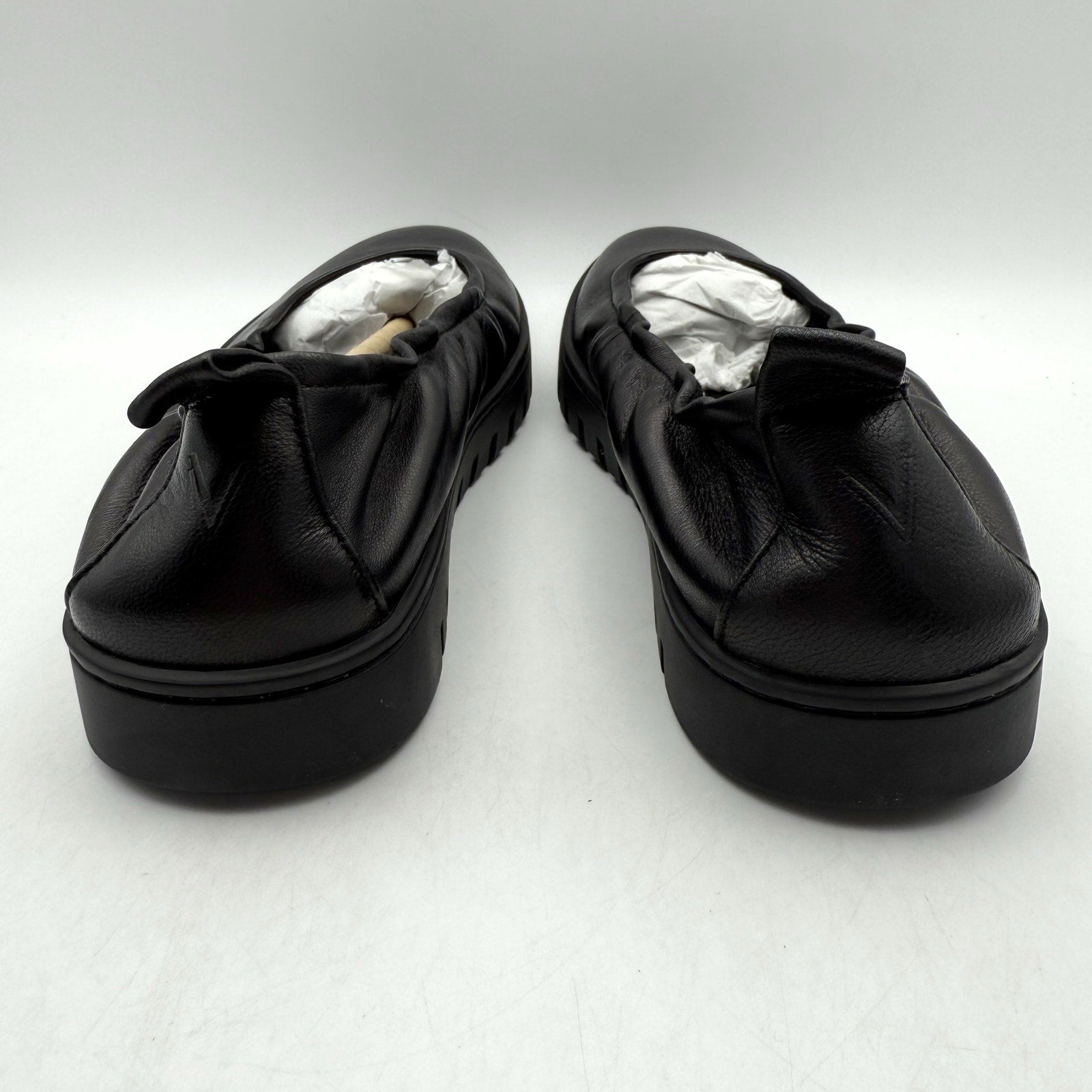 VIONIC Womens Uptown Ballet Slip-on Flats US 7 EU 37 Black Leather NWOB