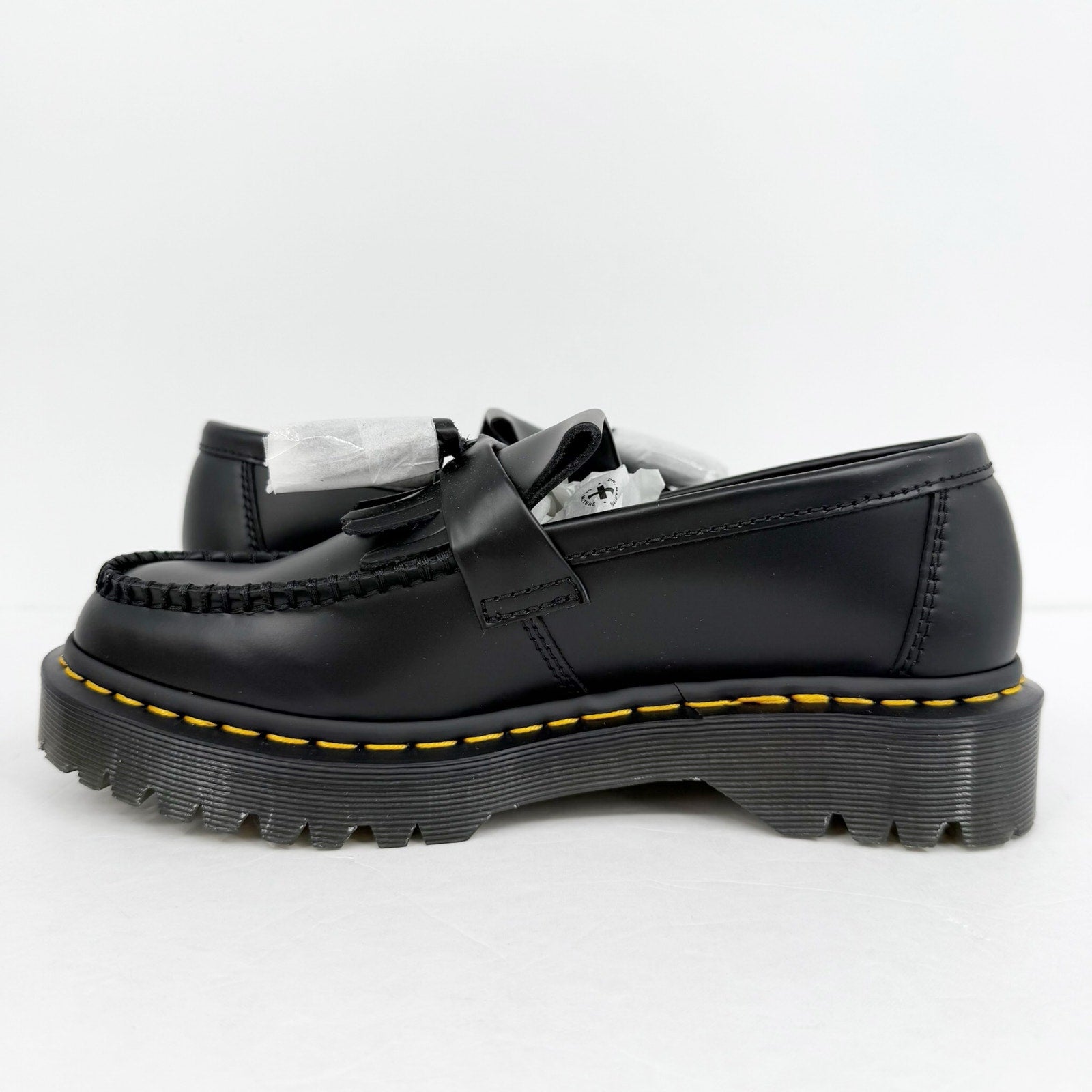 Dr. Martens Womens Audrick Platform Loafers US 11 EU 43 Black Nappa Lux NWOB