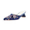 Cecelia New York Womens Melony Heeled Sandals US 6 Blue Sequins NWOB