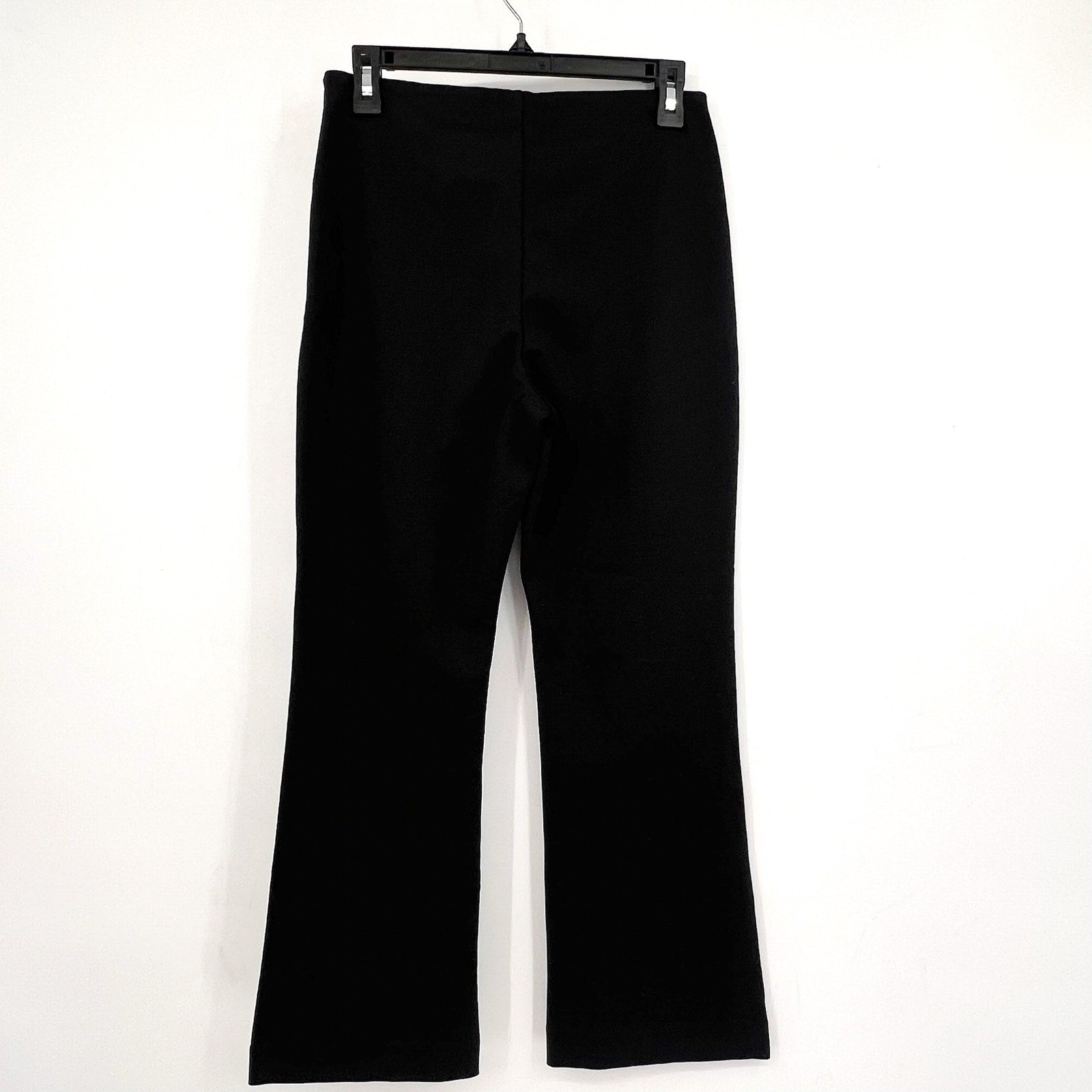 EVERLANE Women's The Dream Kick Flare Pants Medium Black Flat Front NWT