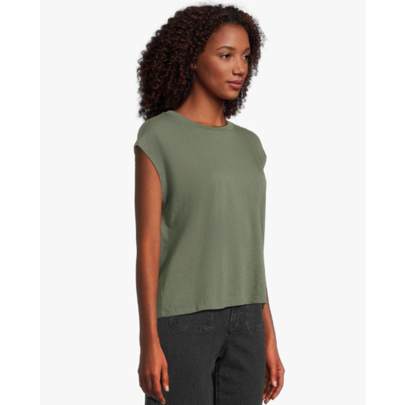 MADEWELL Women's Northside Vintage Muscle Tank Top Medium Foraged Green NWT