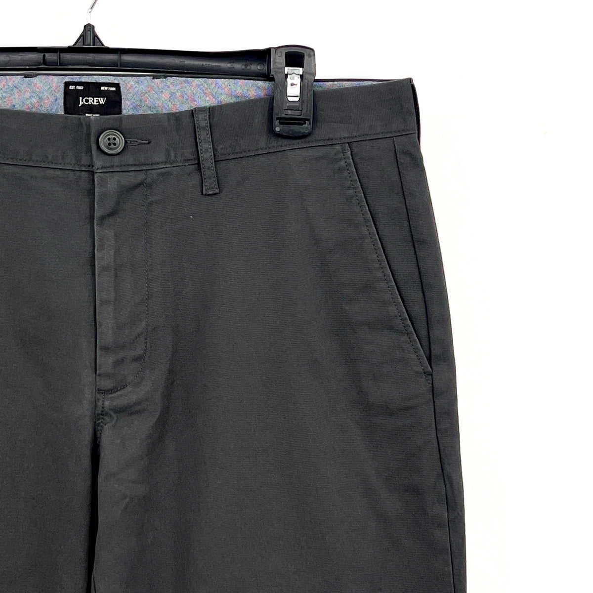 J.CREW Mens 770 Straight-fit Chino Pants 32x30 Onyx Grey Stretch AR886 NWT