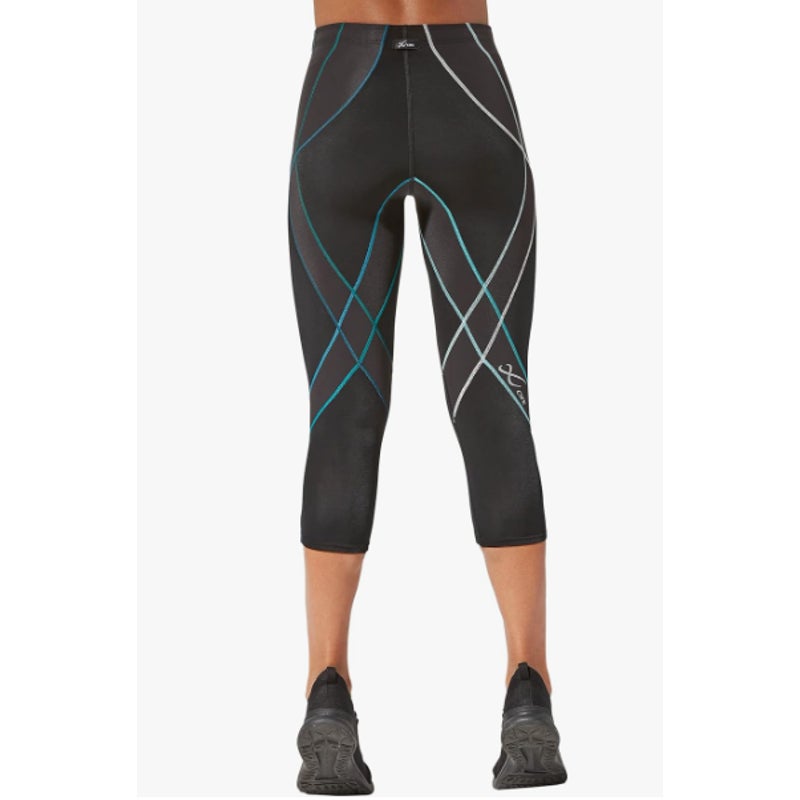 CW-X Women's Endurance Generator 3/4 Compression Tight XS Black/Deep Lake NWOT