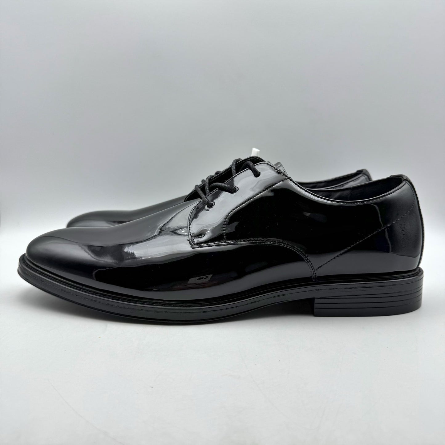 Nunn Bush Mens Centro Formal Flex Plain Toe Oxford Shoes 12 M EU 45 Black NIB