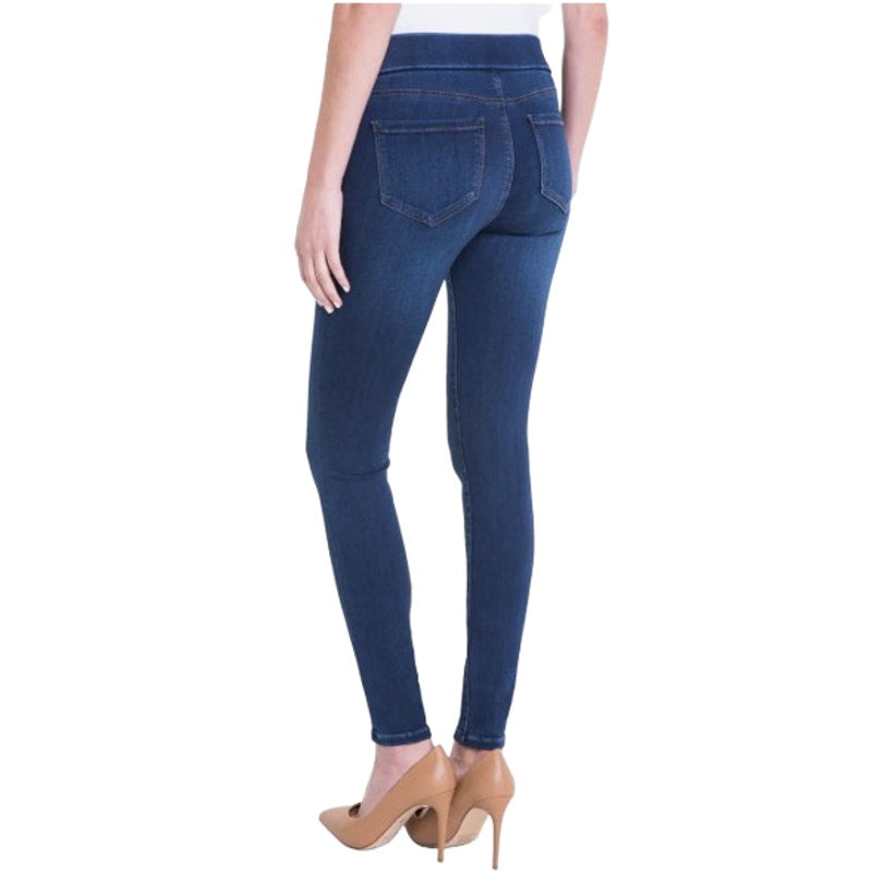 Liverpool Women's Sienna Pull-On Skinny Jeans Size 12 Dark Blue NWT