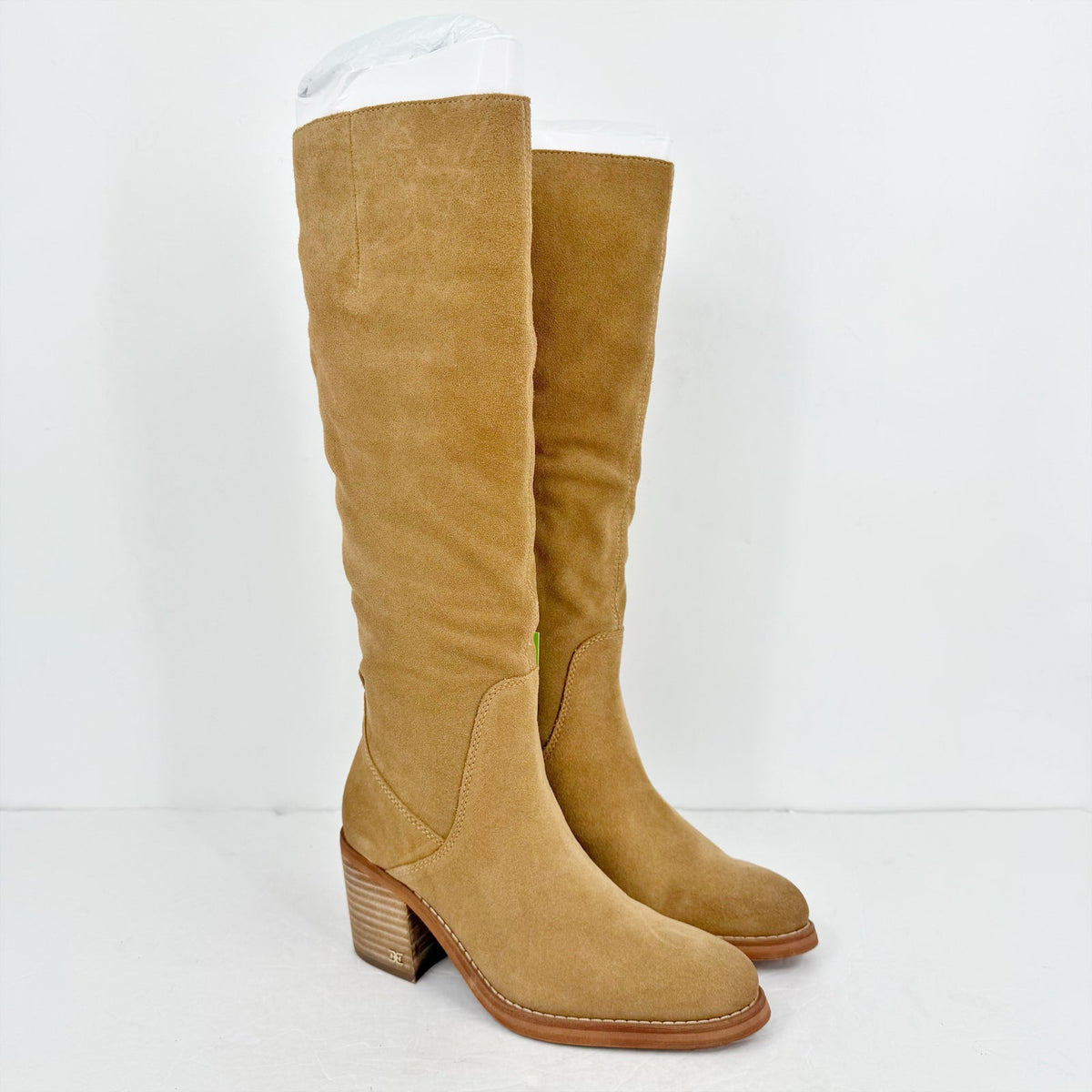 Sam Edelman Womens Soyer Knee High Boots Size 6 M Caramel Brown Suede NIB