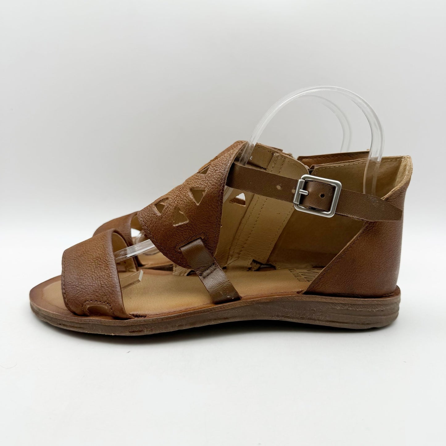 Miz Mooz Womens Frida Sandals EU 39 US 8.5-9 Brown Brandy Leather NIB