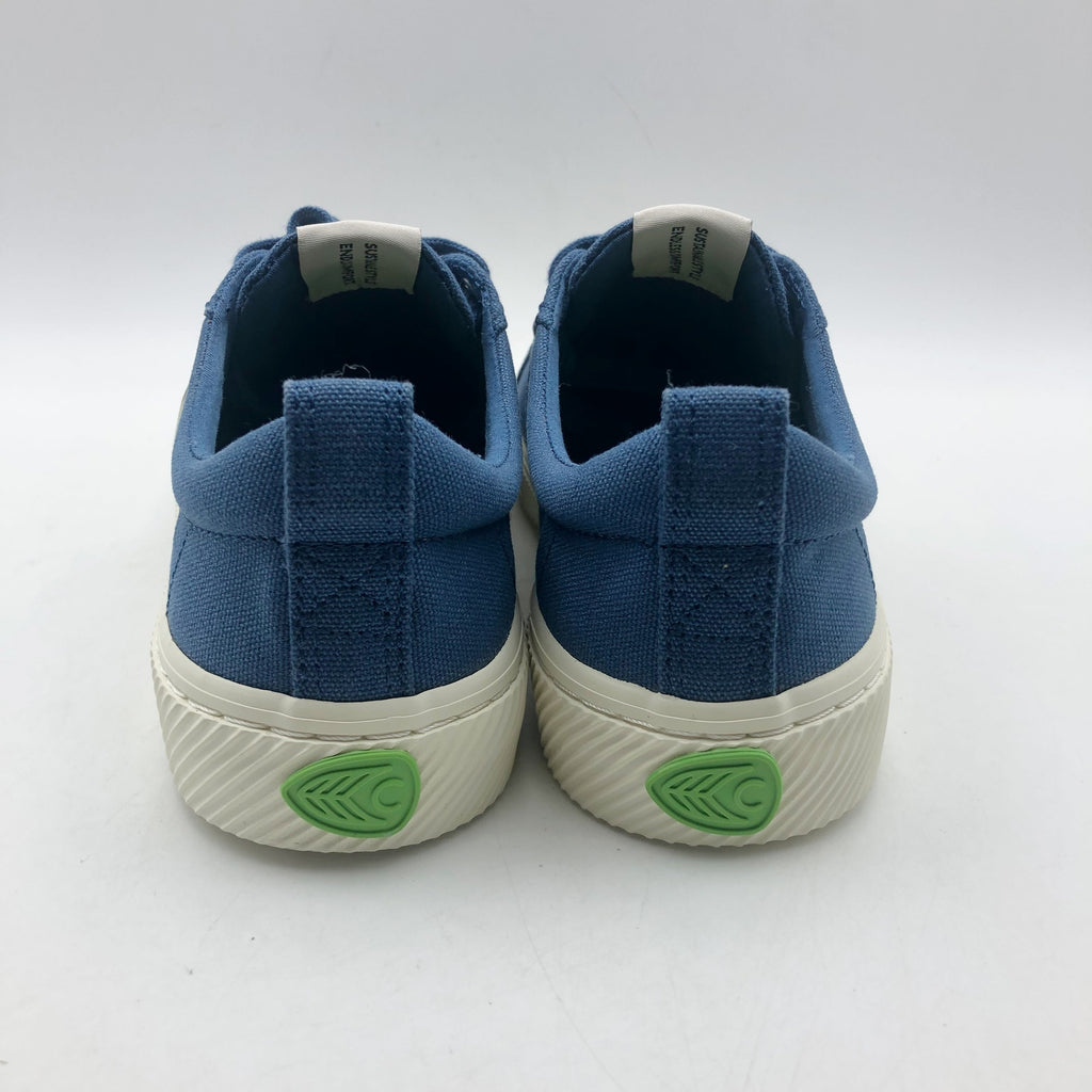 Cariuma Men's OCA Low Casual Sneakers Size 10 Marine Blue Canvas NIB