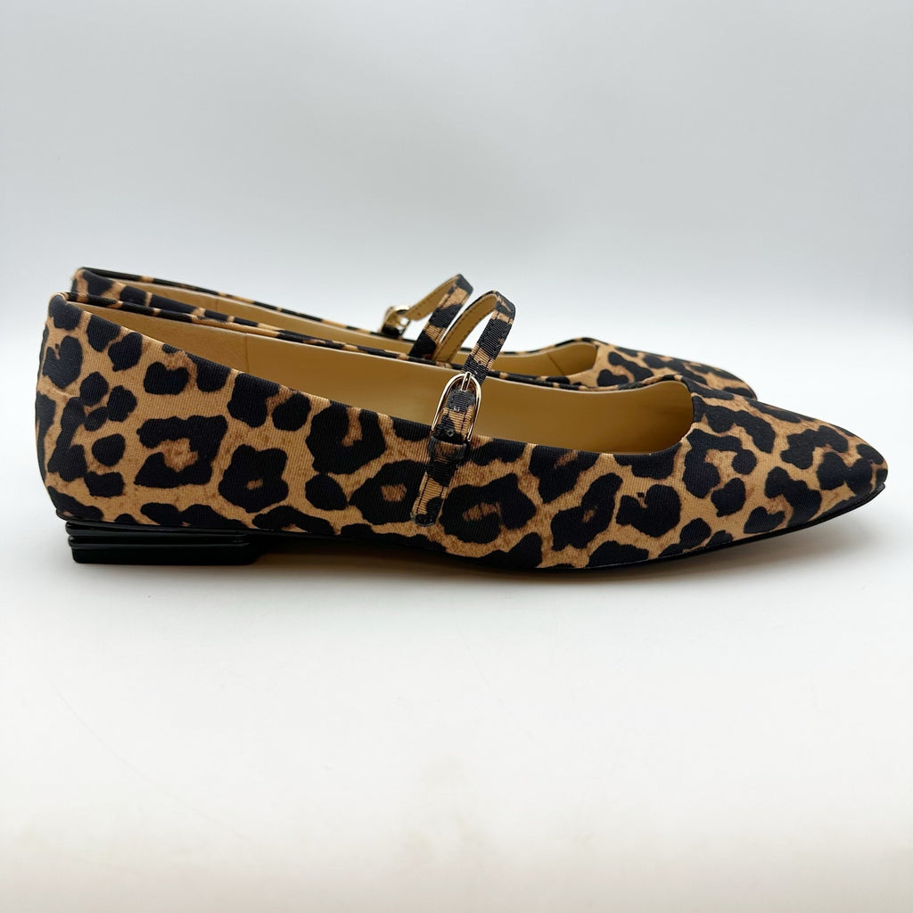 Franco Sarto Womens Tinsley Mary Jane Flats Size 11 M Leopard NWOB