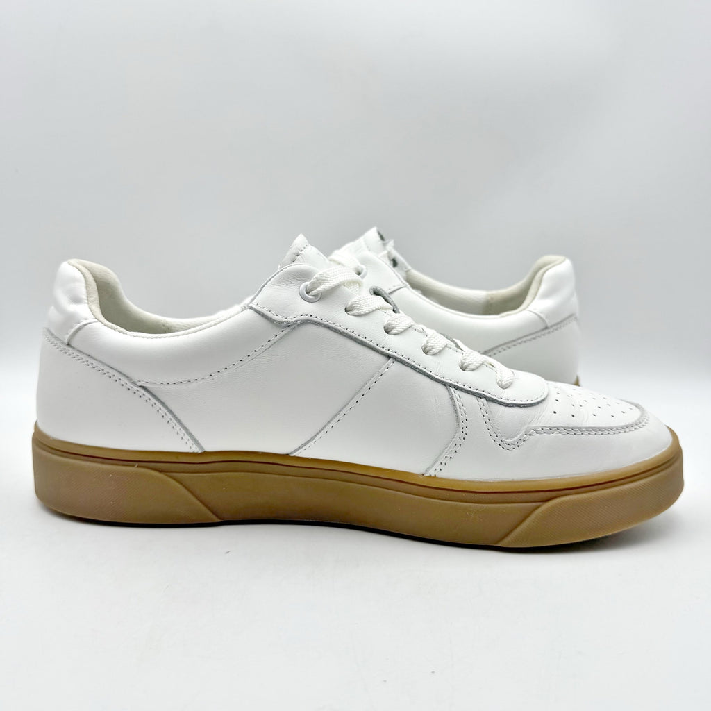 VIONIC Womens Kimmie Casual Court Sneakers Size 9.5 Wide White Leather NWOB