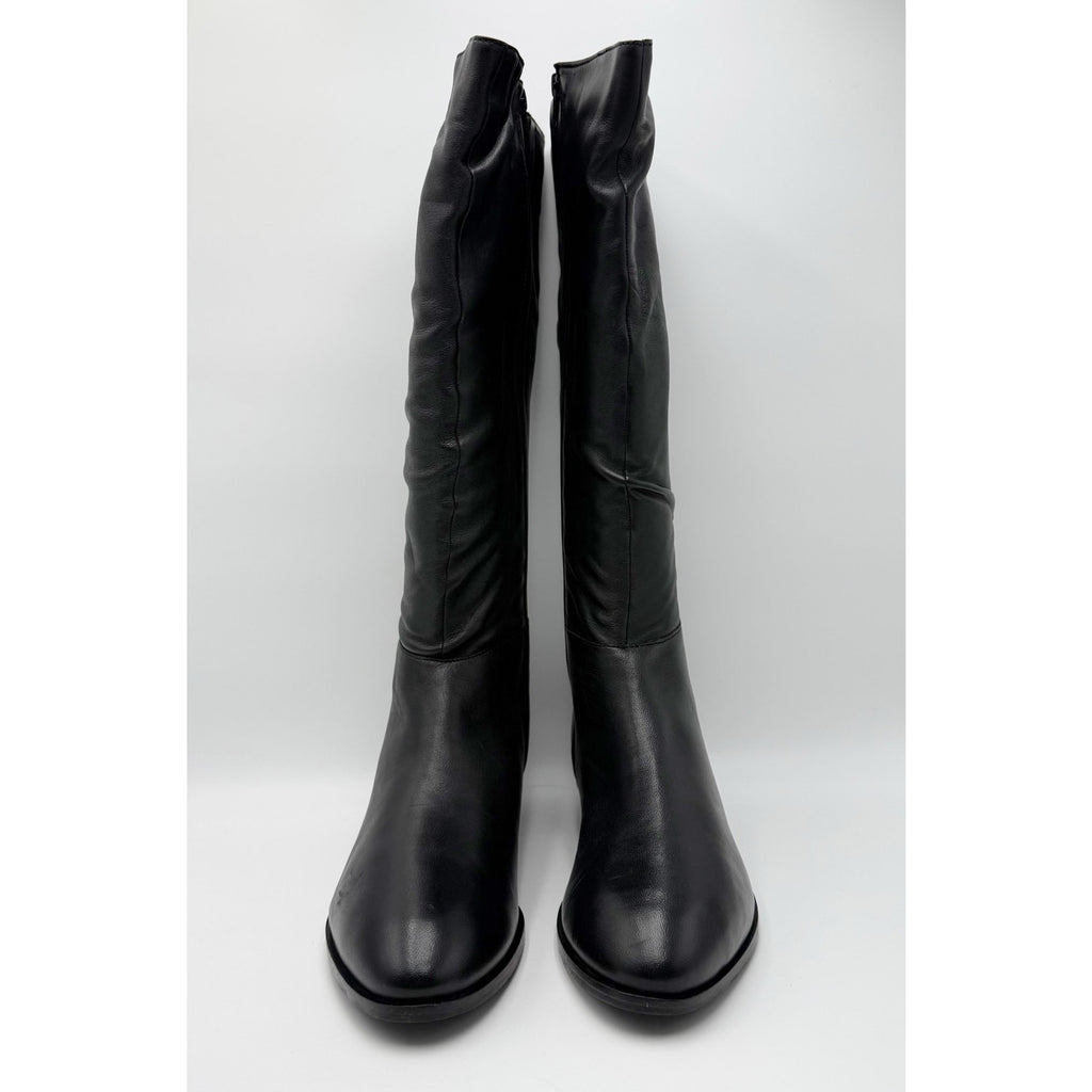 Coldwater Creek Womens Dalton Knee High Boots Size 10 Black Leather NWOB