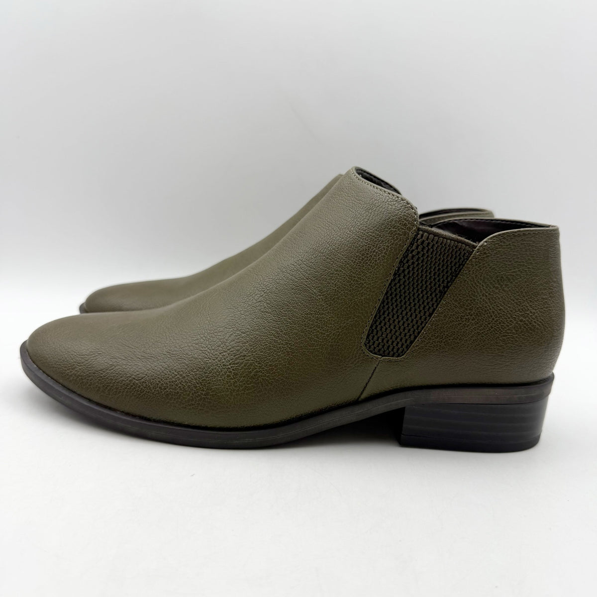 SOUL Naturalizer Womens Respect Ankle Boots Size 8 Wide EU 38.5 Green NIB