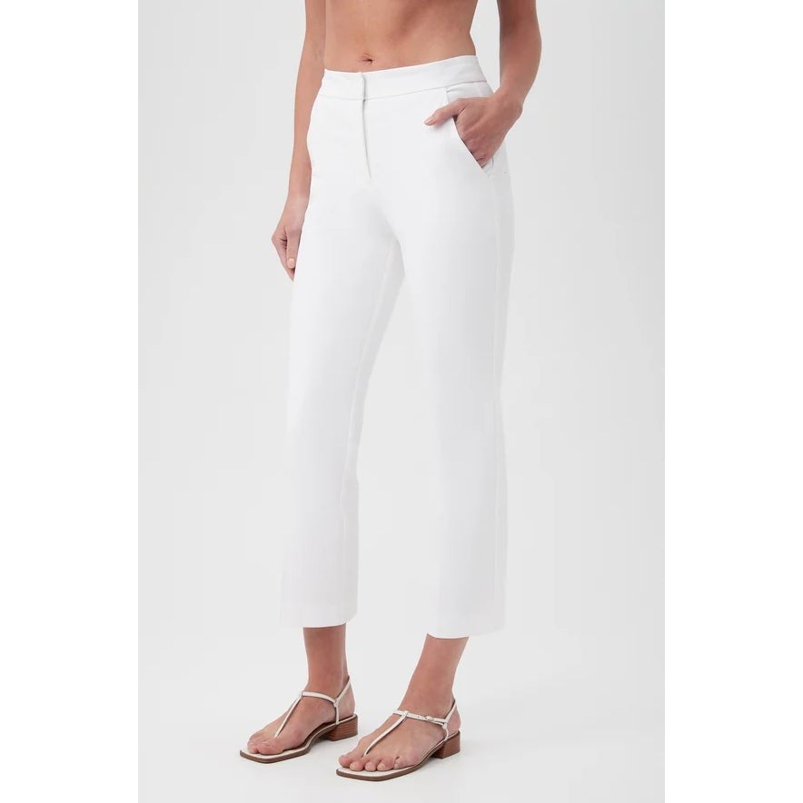 TRINA TURK Women's Lulu Cropped Pants Size 2 White Stretch NWT
