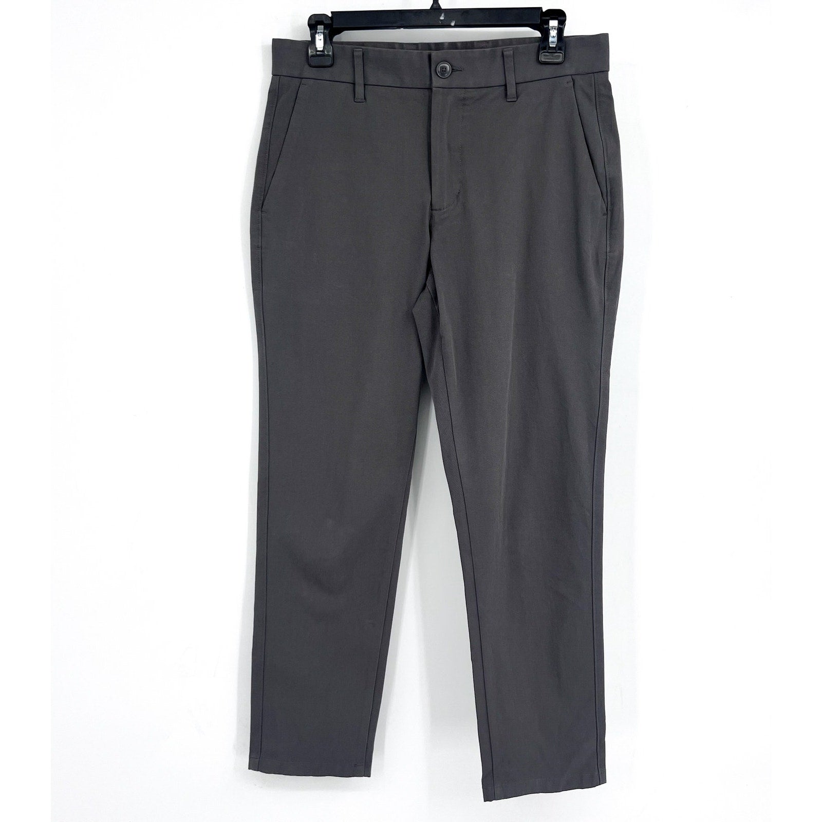 EVERLANE Uniform Mens Performance Chino Pants 28x28 Slate Grey Athletic Fit NWT