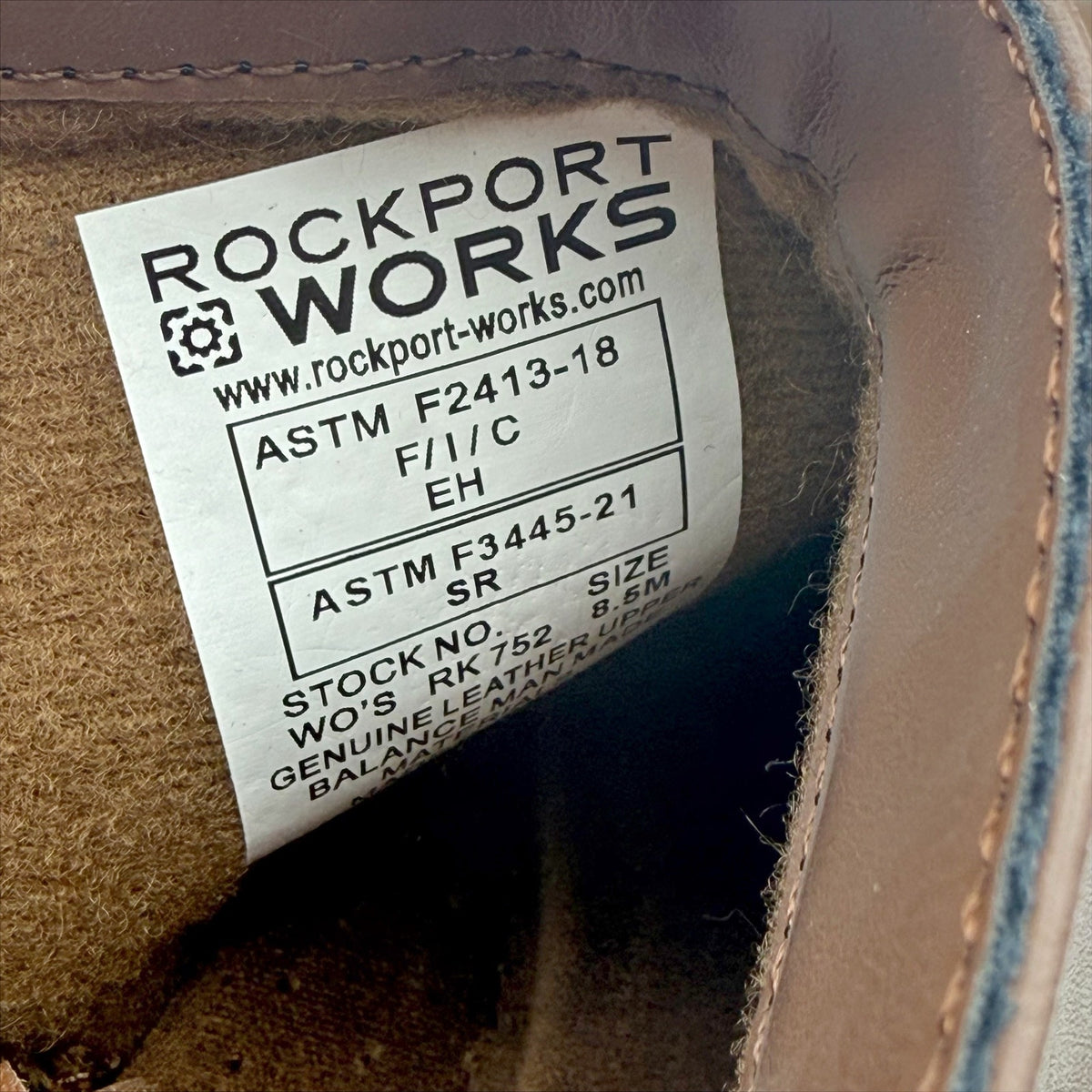 Rockport Womens Carly Alloy Toe Work Booties Size 8.5 Brown Leather NWOB
