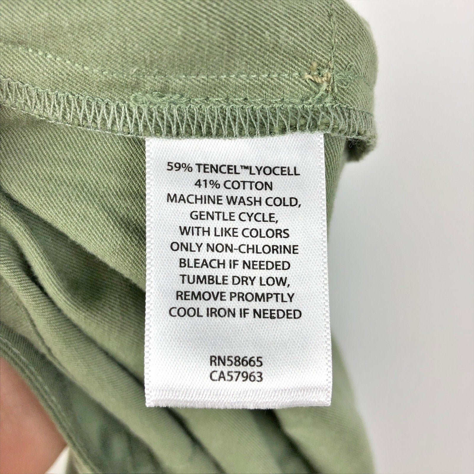 TREASURE & BOND Mini Skirt 2X Olive Green Pocket Block Button Up NWOT