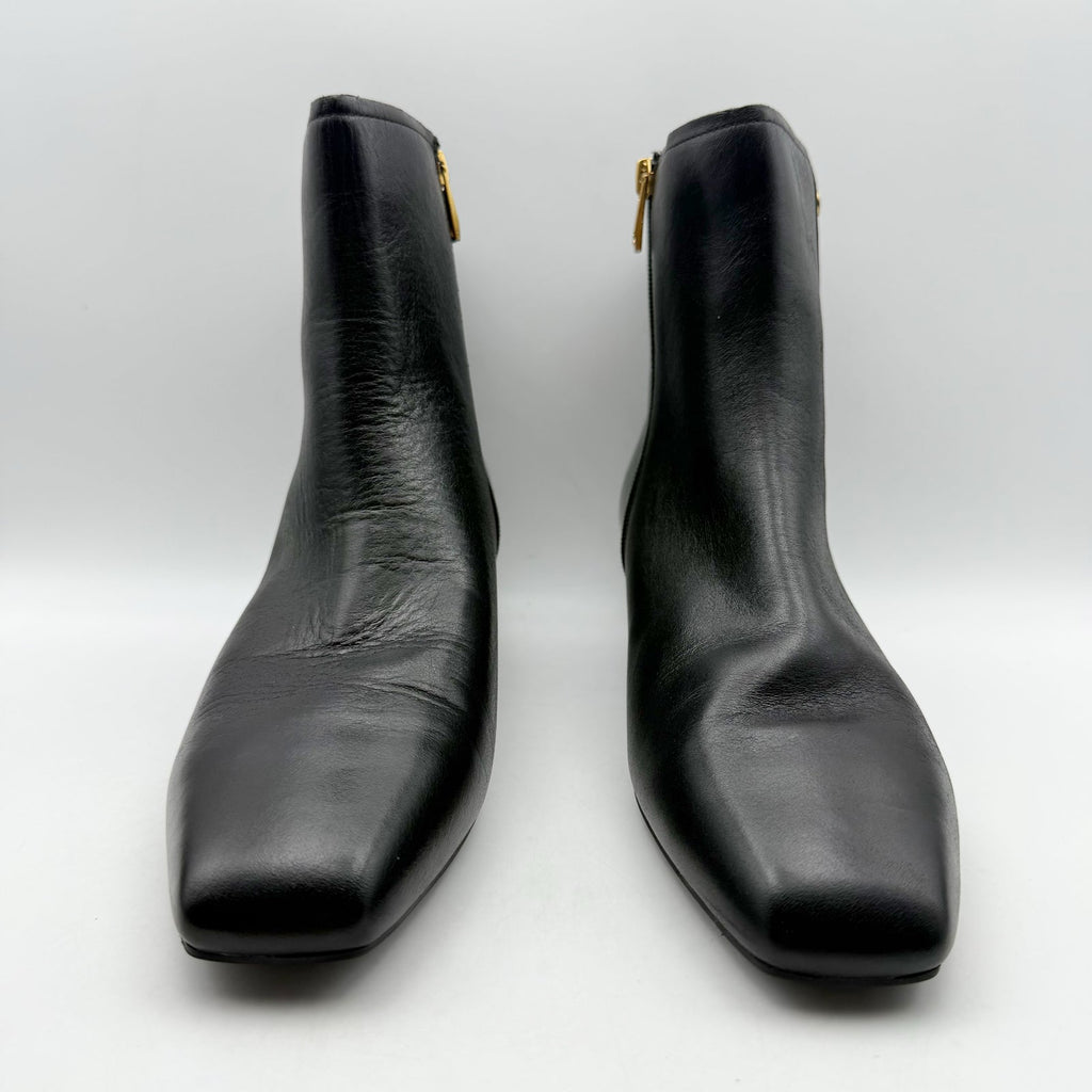 Naturalizer Womens Raffee Ankle Boots Size 7.5 M EU 38 Black Leather Booties NIB