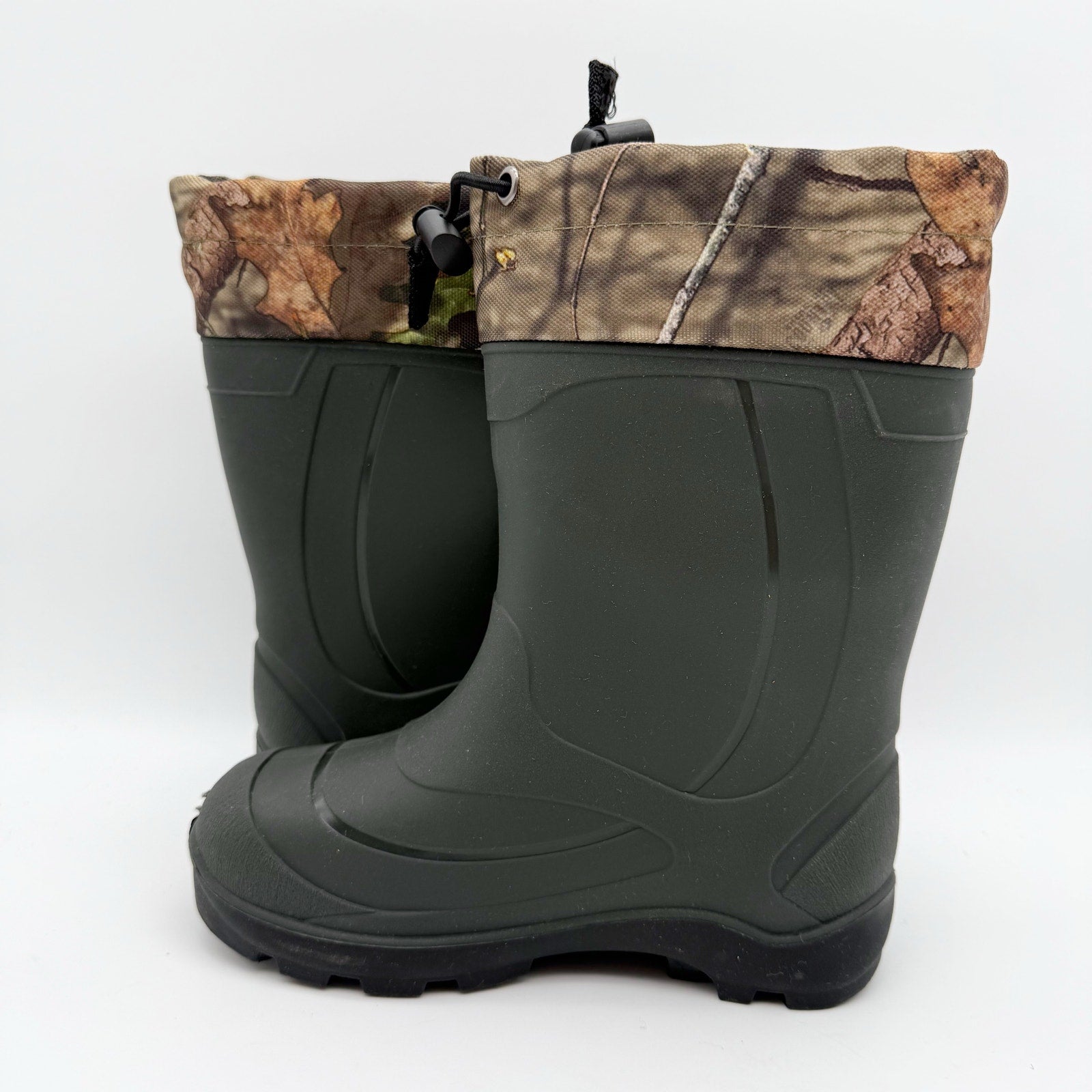 Kamik Kids Snobuster 2 Winter Boots US 12 EU 30 Green Camo Waterproof NIB