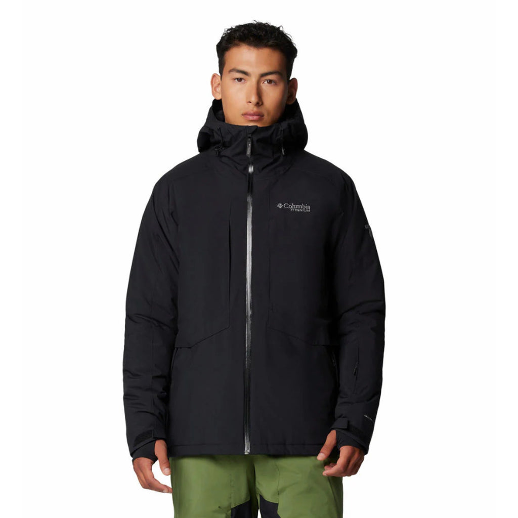 Columbia Mens Highland Summit II Jacket Small Black Waterproof Winter Coat NWT