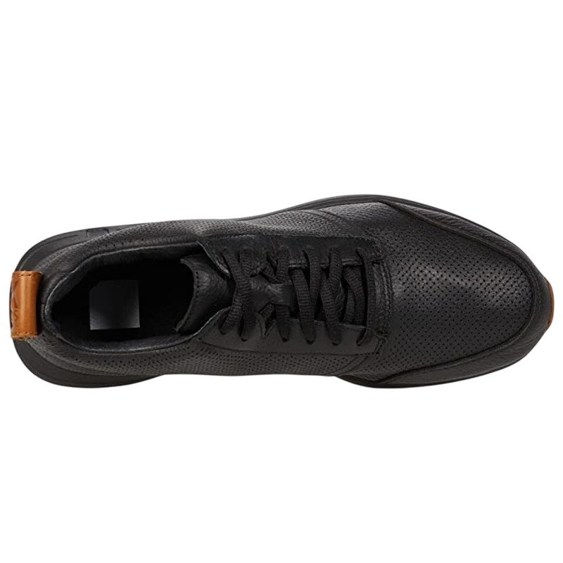 YORK Athletics Womens The Henry Mid Trainer Sneakers US 8 Black Leather NIB