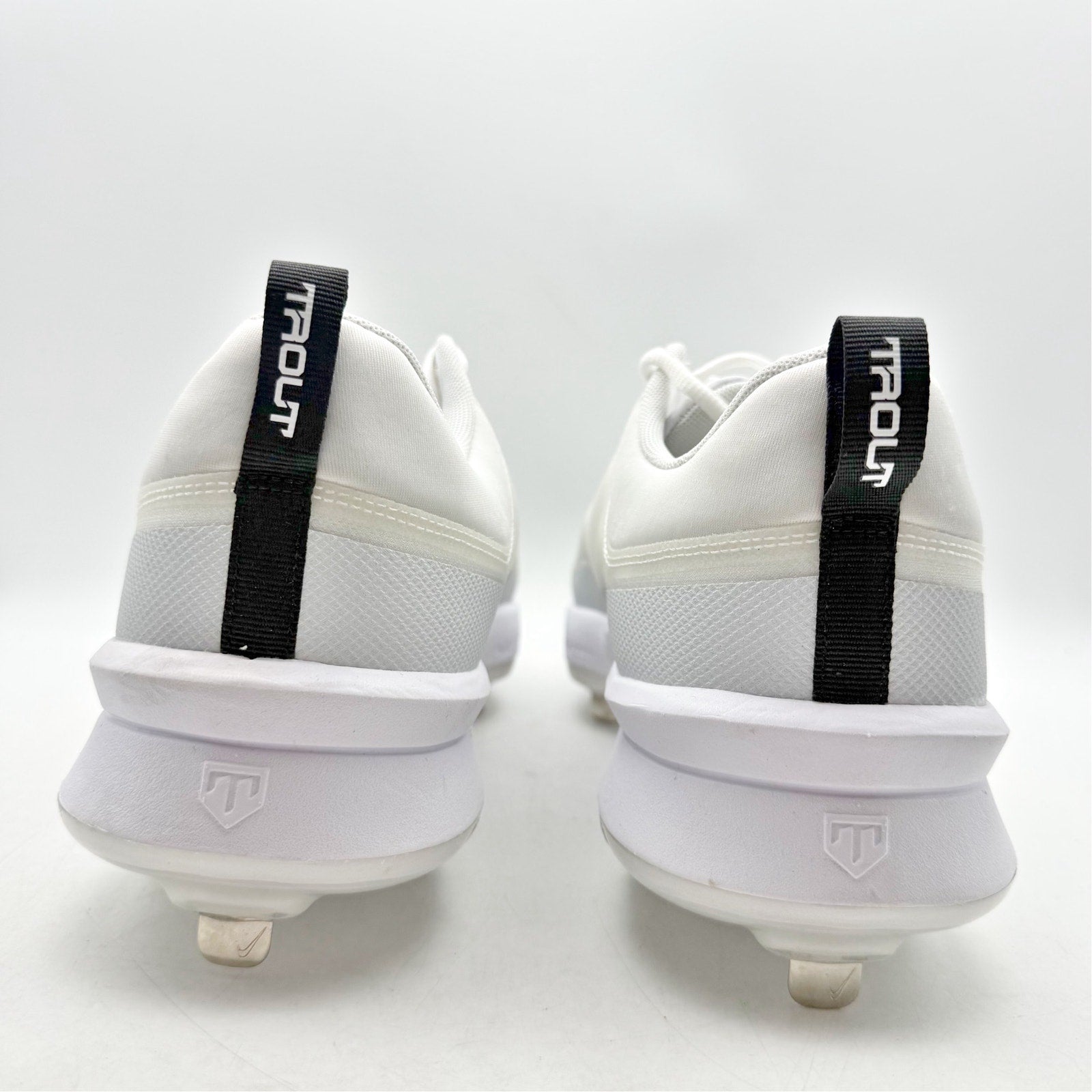 Nike Force Zoom Trout 9 Pro Low Metal Baseball Cleats Mens 14 White FB2907 NWOB