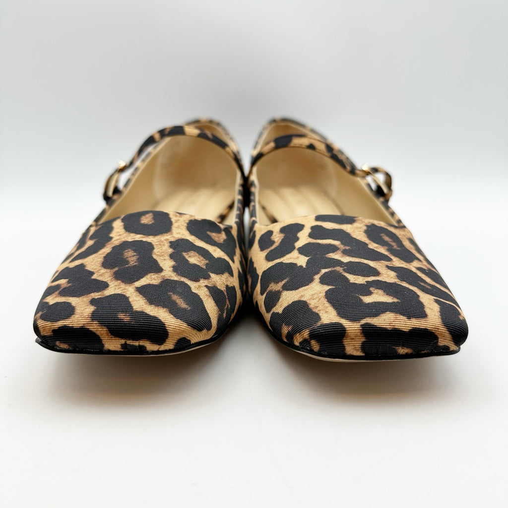 Franco Sarto Womens Tinsley Mary Jane Flats Size 11 M Leopard NWOB