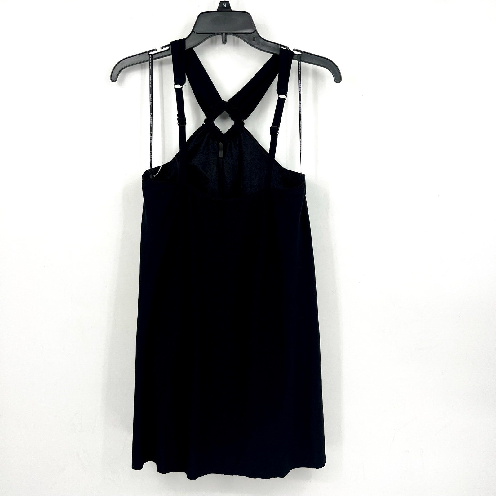 MAGICSUIT Beverly 2-in-1 Convertible Swim Dress Size 14 Black Miraclesuit NWOT