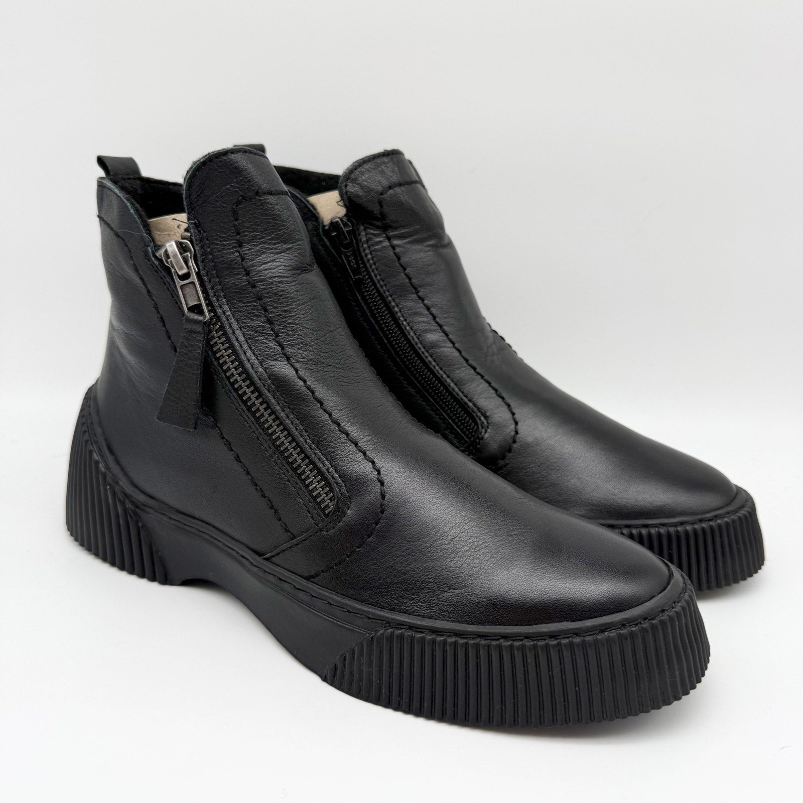 Spring Step Womens Kelko Ankle Boot EU 39 US 8.5 Black Leather NIB
