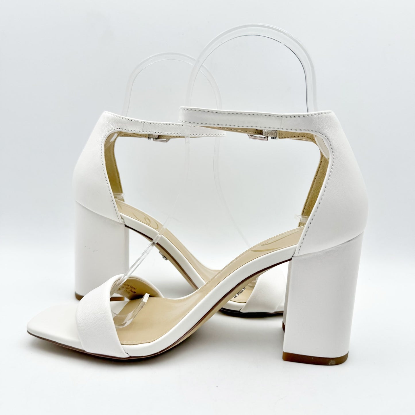 Sam Edelman Womens Daniella Heel US 5M EU 35 White Leather