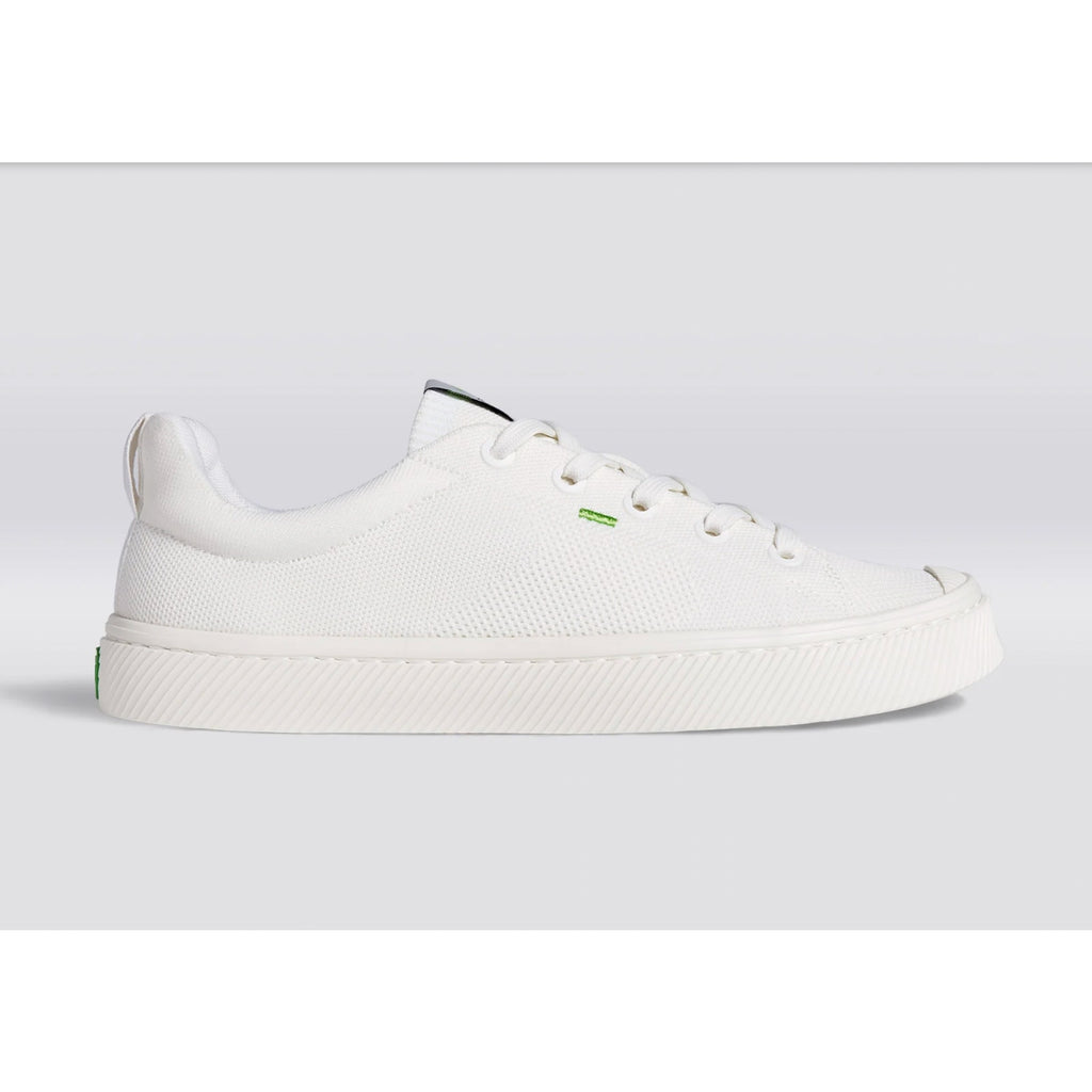 Cariuma IBI Low Sneakers Womens 10.5 Mens 9 Off White Bamboo Knit Casual NIB