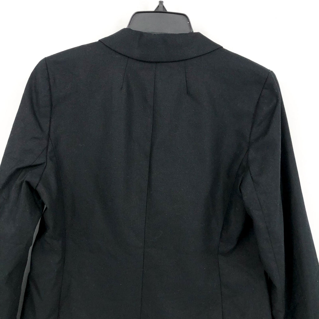 J.Crew Womens One-Button Holland Blazer Size 14 Black Linen-blend AL222 NWT