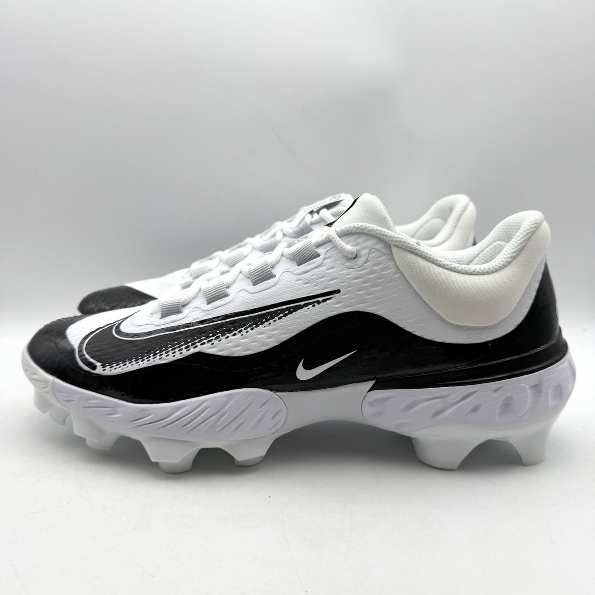 Nike Mens Alpha Huarache Elite 4 Low MCS Baseball Cleats US 12 White FD6255 NWOB