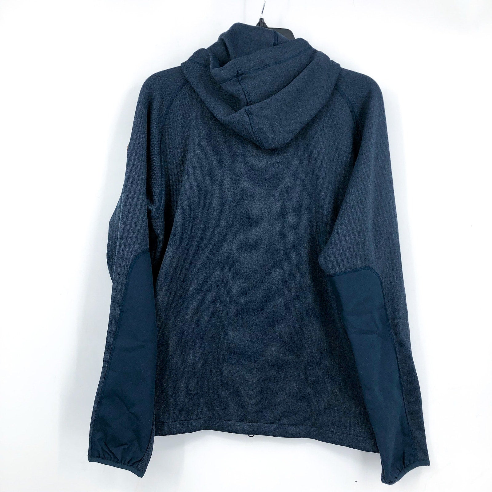 FJALLRAVEN Men's Ovik Fleece Hoodie Medium Navy Blue Jacket Full Zip NWT