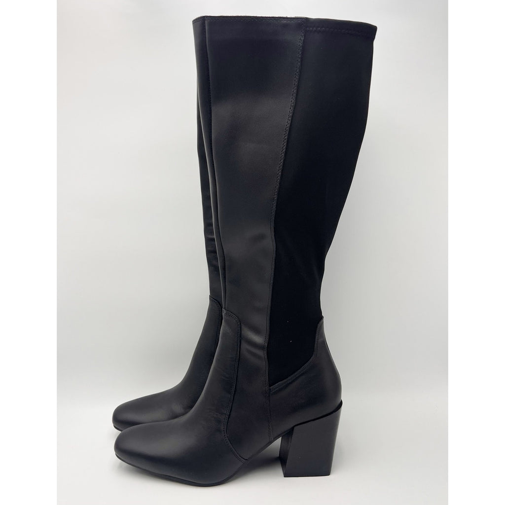 Blondo Womens Silvanna Knee High Boots Size 9 M Black Leather Waterproof NWOB