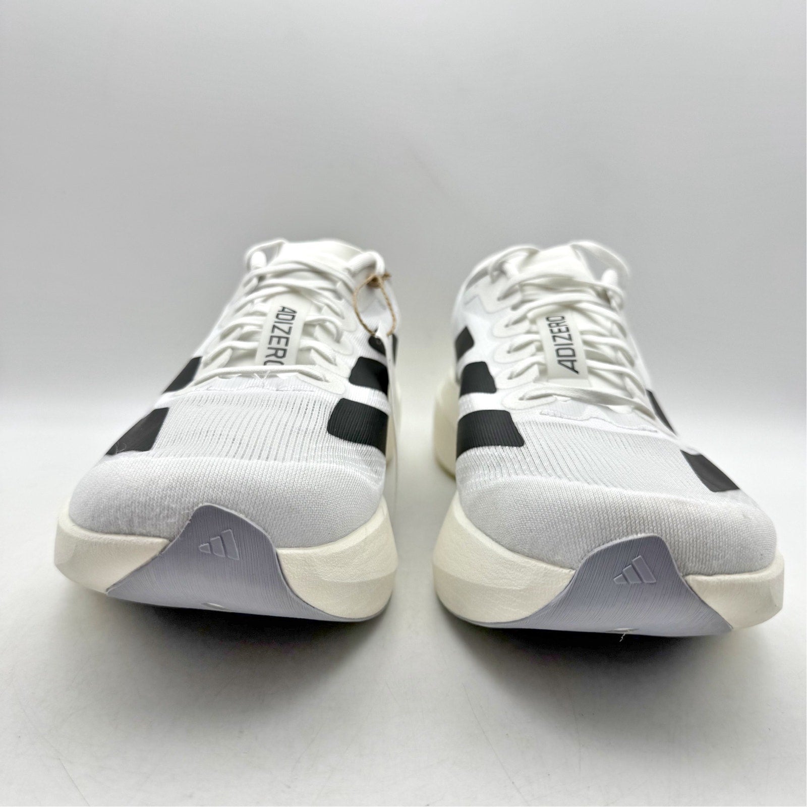 Adidas Mens Adizero Evo SL Running Sneakers US 9.5 M White Black Athletic NWT