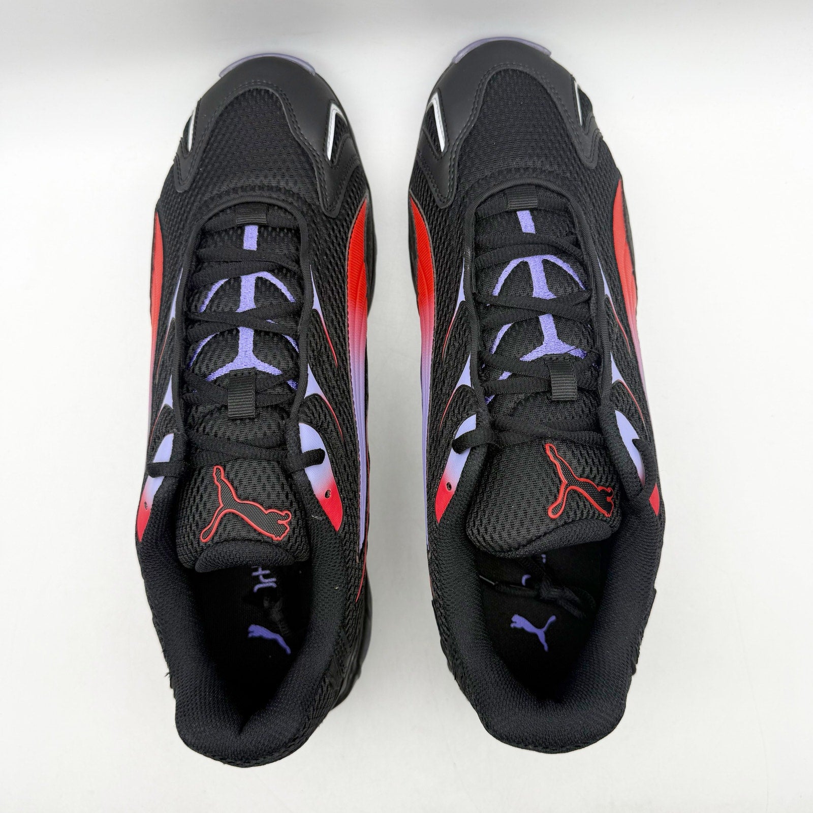 PUMA Mens Inhale Sneakers US 12 EU 46 Black Red Athletic Shoes NIB