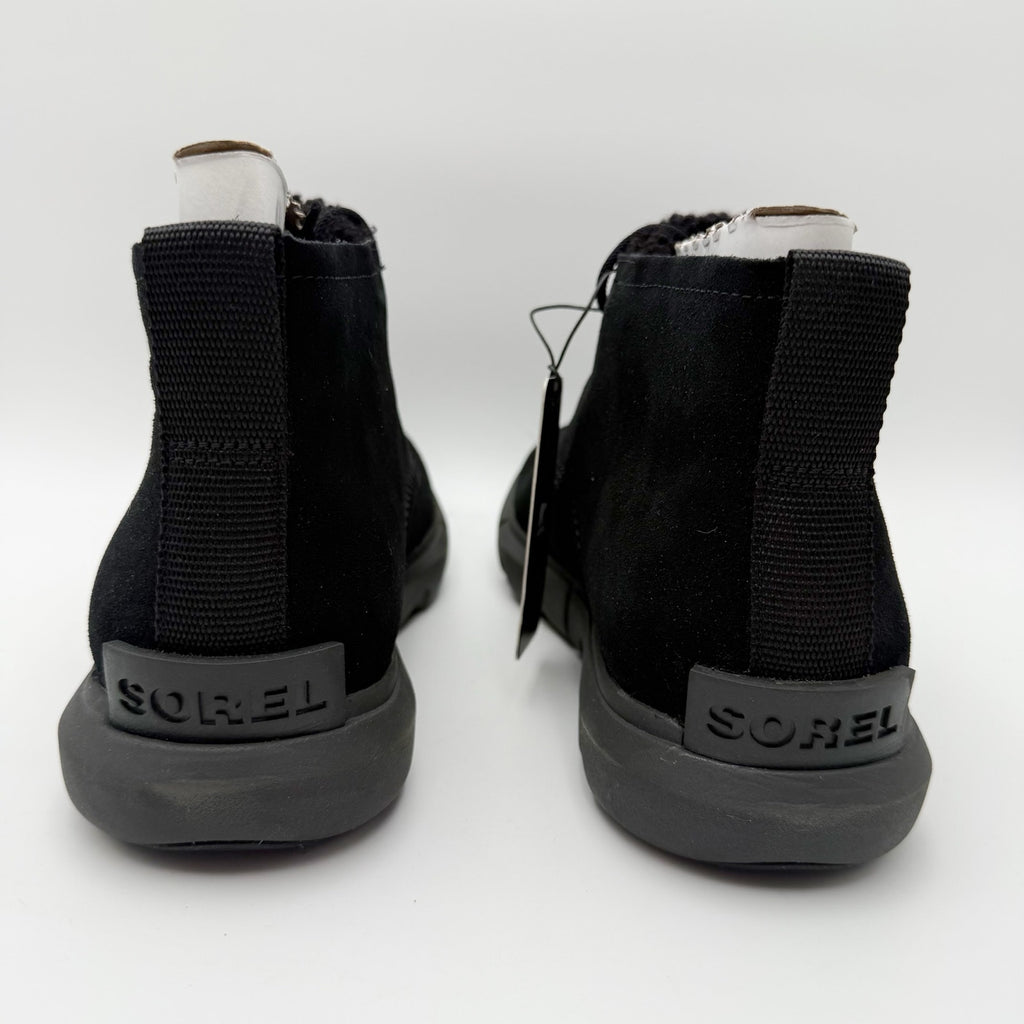 Sorel Women Explorer Next Drift Bootie US 9.5 EU 40.5 Black Suede Waterproof NIB