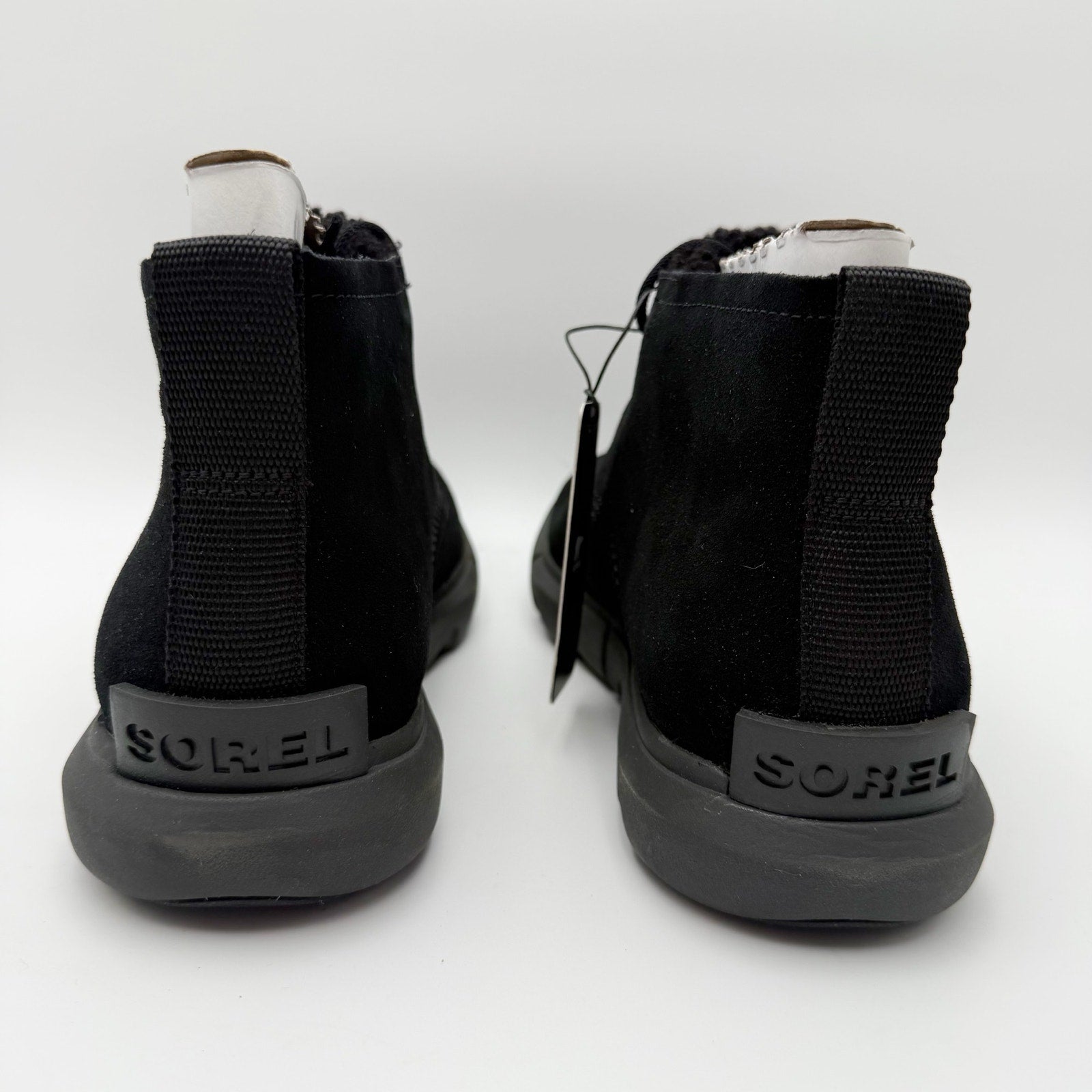 Sorel Women Explorer Next Drift Bootie US 9.5 EU 40.5 Black Suede Waterproof NIB