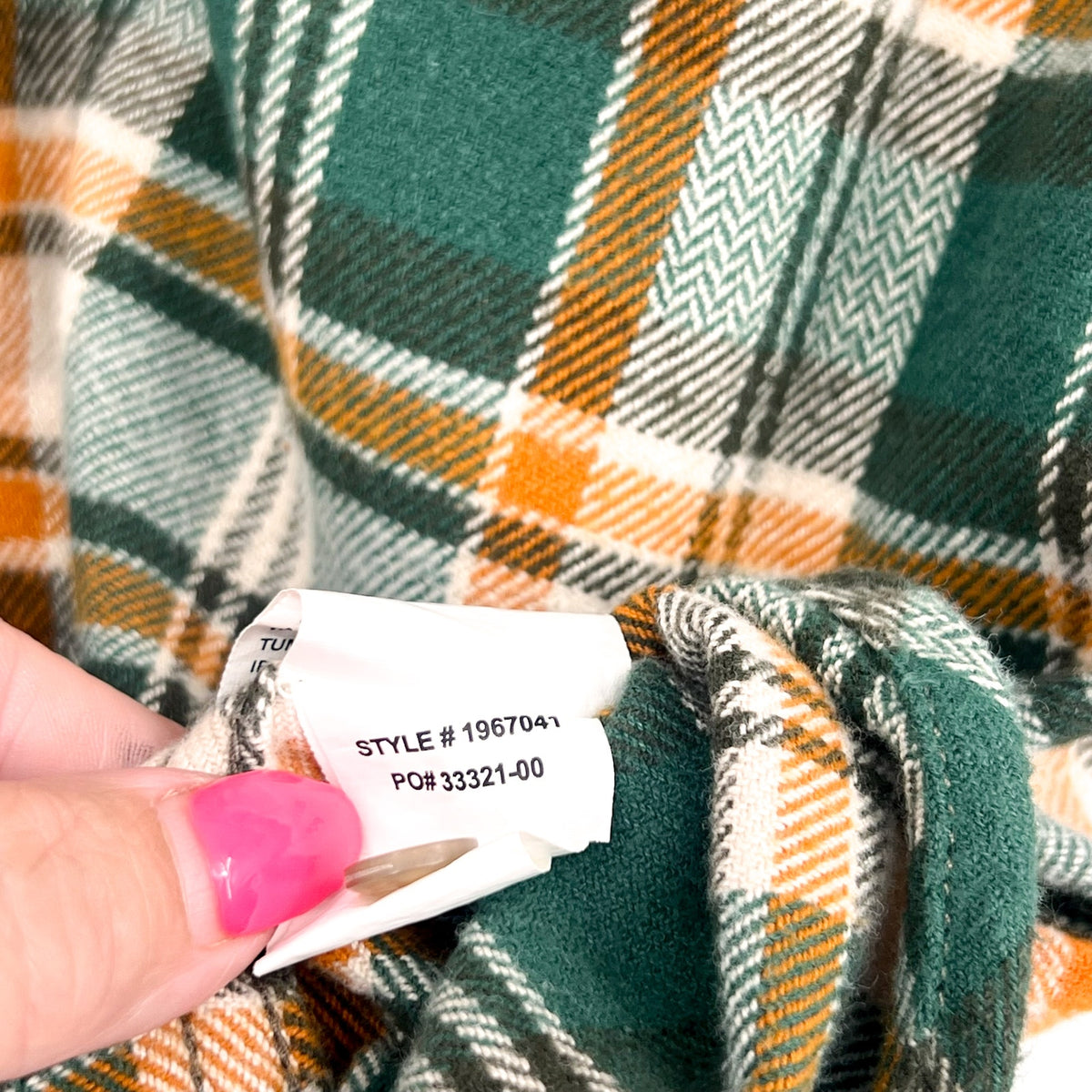 PRANA Women's Golden Canyon Flannel Shirt XS Soft Pine Green Plaid NWT